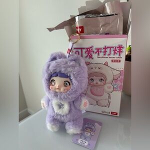 Nommi Loveliness never ends purple Plush Charm Keychain bag charm